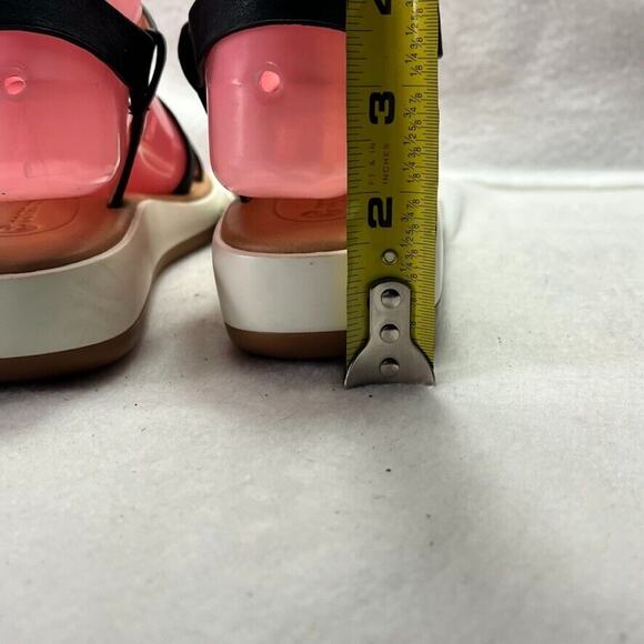 CORSO COMO Sandals Womens 6.5 Celano Black Leather Ankle Strap Buckle - Picture 4 of 11